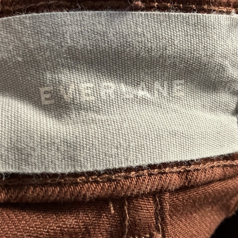 Everlane Shorts Womens Sz 0 Rust or Orange-brown high-waisted cotton twill - Picture 7 of 11